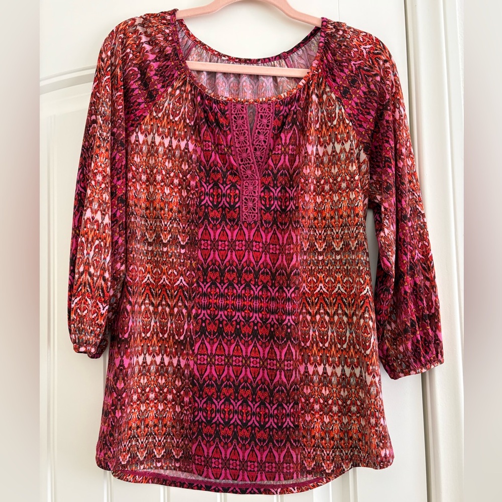 Women's Multicolor Patterned Top